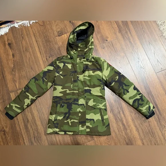New without tags Canada Goose Rideau Hooded parka down camouflage size medium - Picture 2 of 16